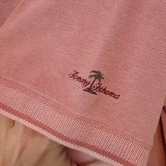 SOLD!! TOMMY BAHAMA Polo Shirt, XL, Distressed Orange - Picture 6 of 6